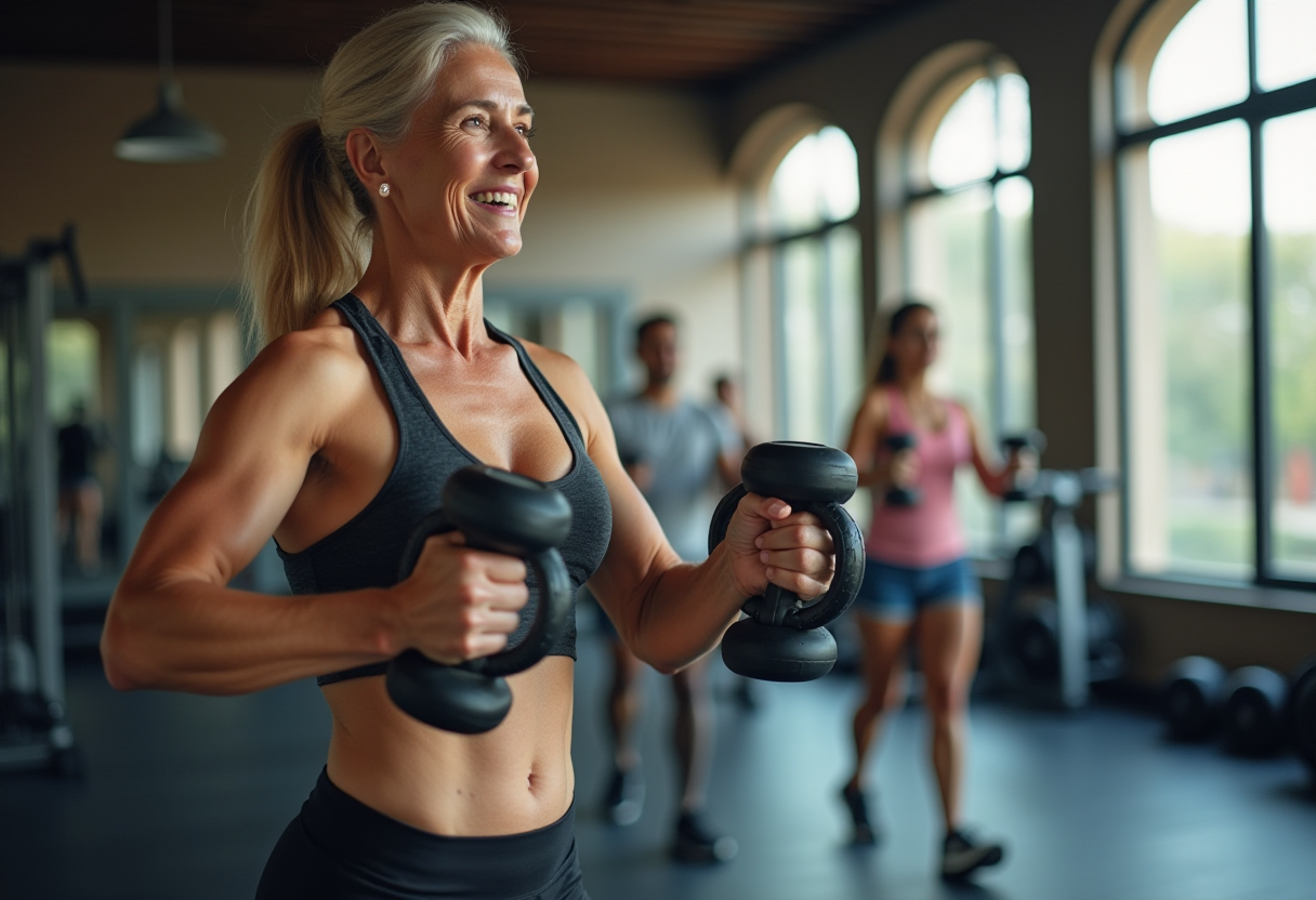 Консултация с треньор - възрастен човек разговаря с професионалист